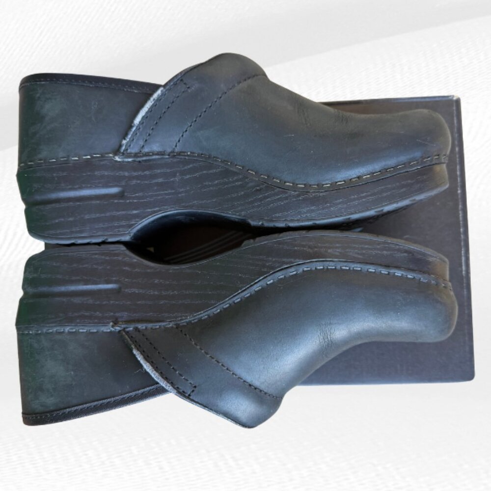 Dansko Professional Clogs Black Oiled Leather Size 39 EU US 8.5-9 APMA Approved - Picture 6 of 16